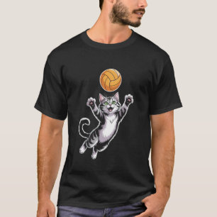 Volleybal Kat Spike T-shirt 1