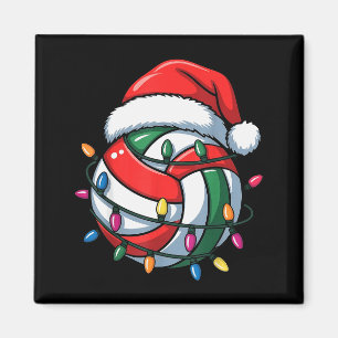 Volleybal Kerst Santa Hoed Volleybal Sport Me Magneet