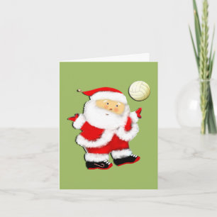 Volleybal kerstcadeaukaarten feestdagen kaart