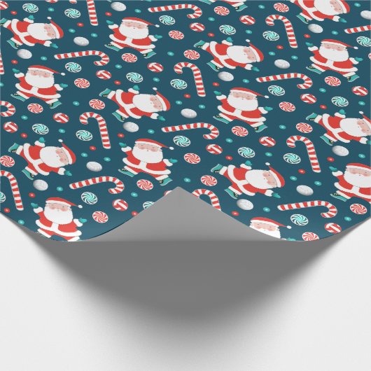 Volleybal kerstcadeaupapier cadeaupapier (Hoek)