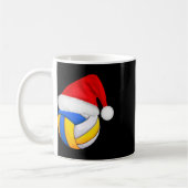 Volleybal Kerstman Hoed Grappig Kerstman Ap Koffiemok (Links)