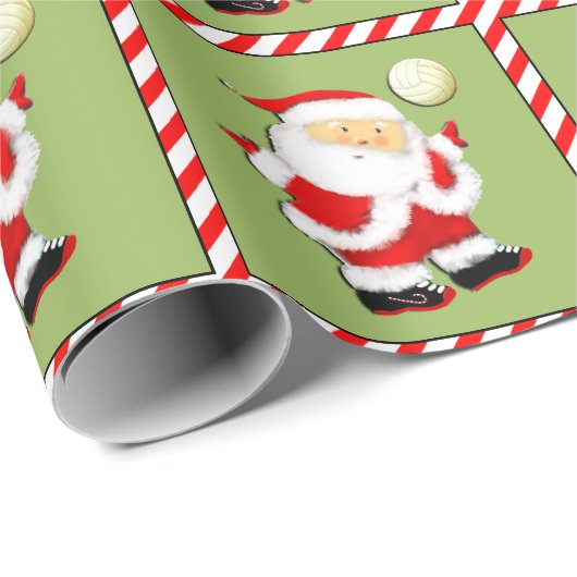 Volleybal Kerstmis Cadeaupapier (Rol Hoek)