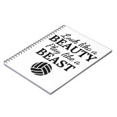 Volleybal: Kijk als een schoonheidsspel als een be Notitieboek (Linkerzijde)