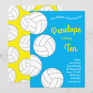 Volleybal kinderen Birthday Party Sports Kaart