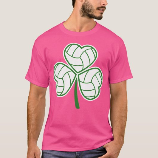 Volleybal Klaverblad Happy St Patrick's Day Sport T-shirt (Voorkant)