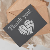 Volleybal krijtbord hart bedankkaart