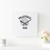 Volleybal Kunst Wandklok Vierkante Klok (Huis)