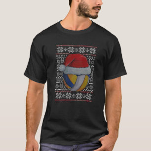 Volleybal Lelijke Kersttrui Santa Hat Sport T-shirt