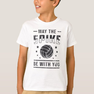 Volleybal mag de Spike met u Retro Gift zijn T-shirt
