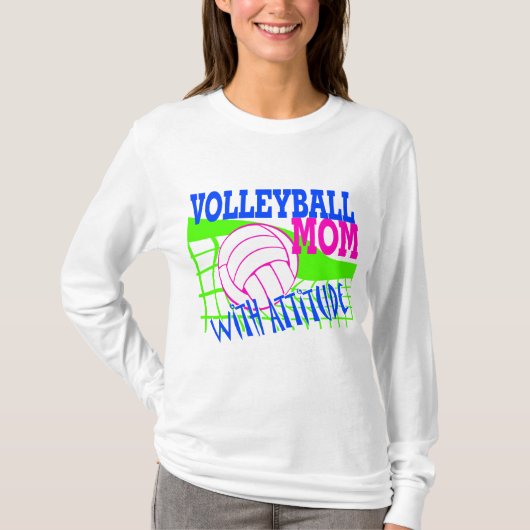 Volleybal mama met standvastigheid t-shirt (Voorkant)