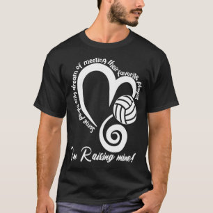 Volleybal mama papa Ik ben Raising Mine T-shirt