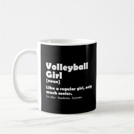 Volleybal Meisje Grappige Definitie Volleybal Lief Koffiemok