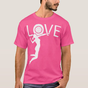 Volleybal Meisje Liefde T-shirt