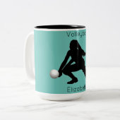 Volleybal Mok met Haar Naam (Voorkant links)