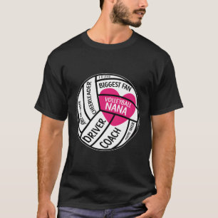 Volleybal Nana Trots Oma Nana van een volleybal T-shirt