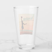 Volleybal ontmoet me op het net glas (Achterkant)