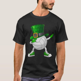 Volleybal op St Patrick's Day T-shirt