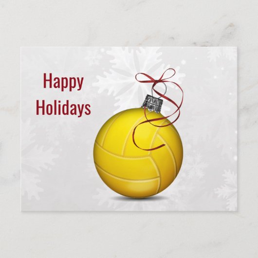 volleybal ornament Holiday Cards Feestdagenkaart (Voorkant)