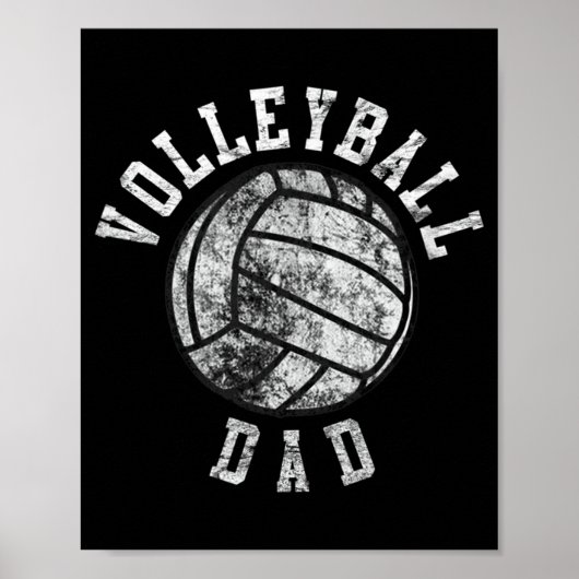 volleybal papa poster (Voorkant)