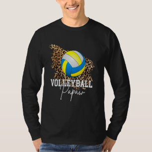 Volleybal Papaw Luipaard Hart T-shirt