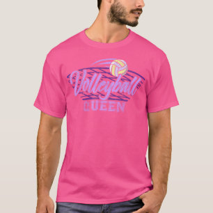 Volleybal Queen voor meisjes Volleybal T-shirt