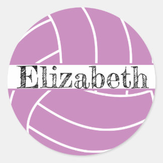 volleybal ronde sticker
