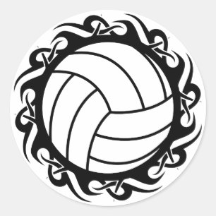 volleybal ronde sticker