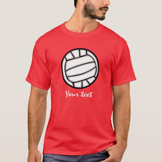 Volleybal; Rood T-shirt (Voorkant)