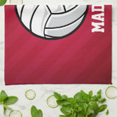 Volleybal; Rood, Wit, en Blauw Theedoek (Gevouwen)