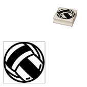 volleybal rubberstempel (Gestempeld)