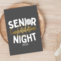 Volleybal Senior Night Felicitaties Jaar
