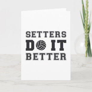 Volleybal setters doen het beter volleybal cadeau kaart