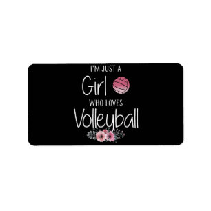 Volleybal Shirt voor meisjes Tiener Vrouwen Schatt Etiket