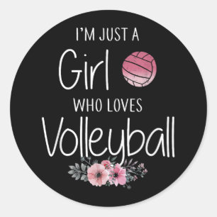 Volleybal Shirt voor meisjes Tiener Vrouwen Schatt Ronde Sticker