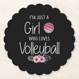 Volleybal shirt voor meisjes tieners vrouwen Schat Kartonnen Onderzetters