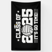Volleybal Speler Afstuderen Klasse van 2025 Senior Spandoek (Verticaal)