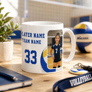 Volleybal Speler Naam Nummer Team 2 Foto's Koffiemok