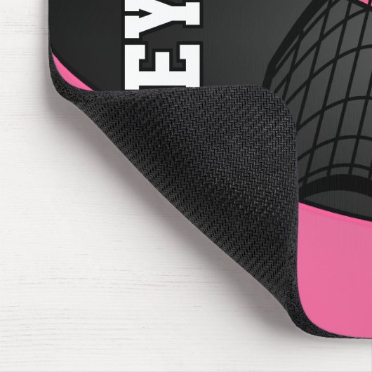 Volleybal 🏐 Sport in een opgerold, wit en zwart Muismat (Hoek)