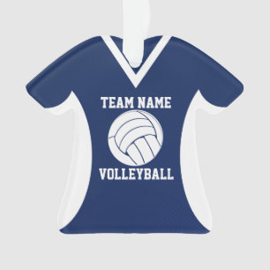 Volleybal Sport Jersey Blauw Ornament