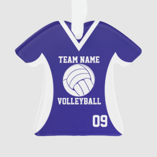 Volleybal Sport Jersey Royal met foto Ornament