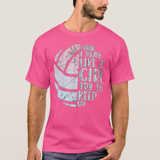 Volleybal T-shirt voor meisjes Volleybal T-shirt v