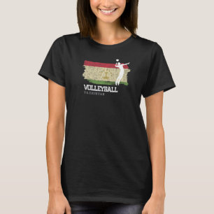 Volleybal Tadzjikistan Vlag Meisjes Volleybal Vrou T-shirt