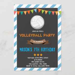 Volleybal uitnodiging poster