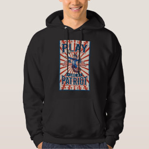 Volleybal Uncle Sam 4th of July Boys Kinder USA FL Hoodie