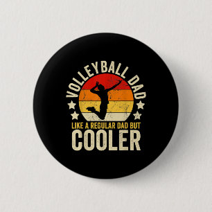 Volleybal vader als een gewone vader, maar koeler ronde button 5,7 cm