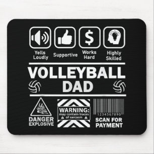 Volleybal Vader Grappige Inhoud van Sport Vader Muismat