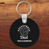 Volleybal Vader Vaders dag cadeau voor vader Sleutelhanger (Voorkant)