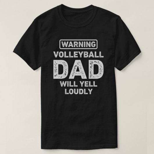 Volleybal vader zal grappige volleybal vader schre t-shirt (Design voorkant)