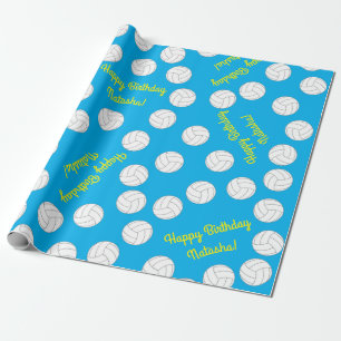 Volleybal verjaardagsfeestje cadeaupapier