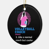 Volleybal - Volleybal Coach Definitie Keramisch Ornament (Links)